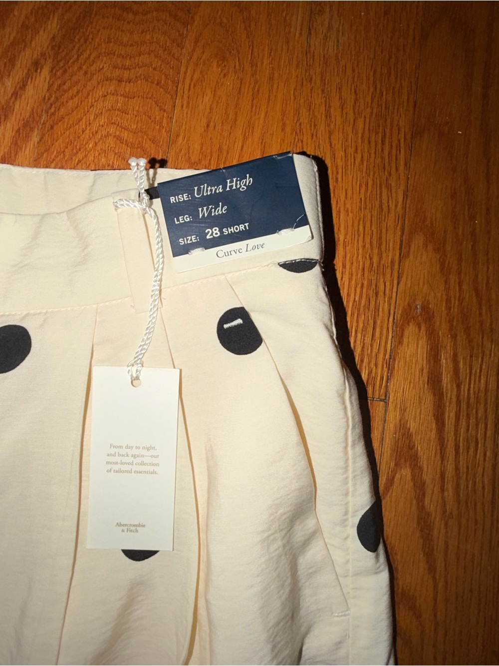 Abercrombie And Fitch the AF sloane trousers size 28 short curve love NEW - Picture 2 of 4